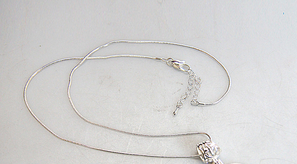Jesus Cross Silver-Plated Mother of Pearl Necklace Jewelry - 43030